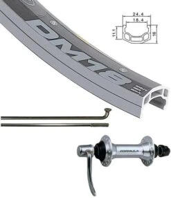 Wheel Shop Alex DM18 Black/Formula FM-21-QR 26-inch Front -Spin City Bikes the wheel shop double wall 26 inch alex dm 18 formula fm 21 qr front 308181 1 12 2