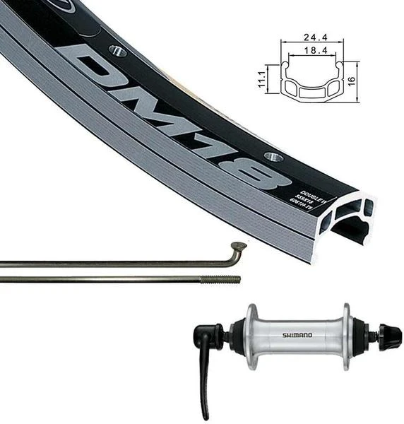 Wheel Shop Alex DM-18/Shimano Acera HB-T3000 700c Front 4 Wheel Shop Alex DM-18/Shimano Acera HB-T3000 700c Front - Image 2