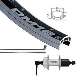 Wheel Shop Alex DM-18/Shimano FH-M475 700c Rear -Spin City Bikes the wheel shop touring 700c alex dm 18 shimano fh m475 rear 308342 1 12 2