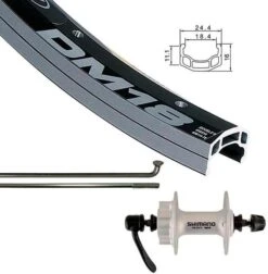 Wheel Shop Alex DM-18/Shimano HB-M475 700c Front -Spin City Bikes the wheel shop touring 700c alex dm 18 shimano hb m475 front 308337 1 12 2