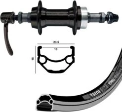 Wheel Shop WTB DX18 26-inch Rear -Spin City Bikes wheel shop wtb dx18 26 inch rear 403584 12