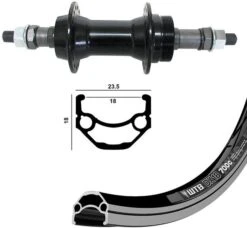 Wheel Shop WTB DX18 26-inch Rear -Spin City Bikes wheel shop wtb dx18 26 inch rear 403584 15