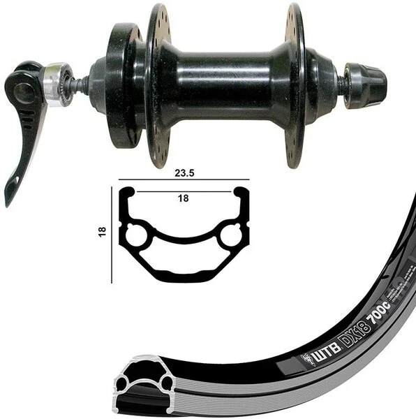 Wheel Shop WTB DX18 QR Rim And Disc 27.5-inch Front 5 Wheel Shop WTB DX18 QR Rim And Disc 27.5-inch Front - Image 3